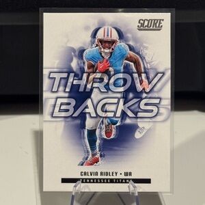 🔥 2025 Calvin Ridley Panini Score Throw backs Card.